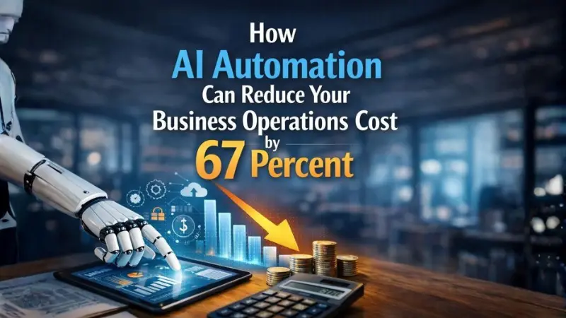 How AI Automation Can Reduce Your Business Operations Cost by 67 Percent