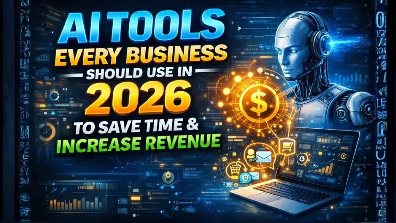 AI Tools Every Business Should Use in 2026 to Save Time & Increase Revenue