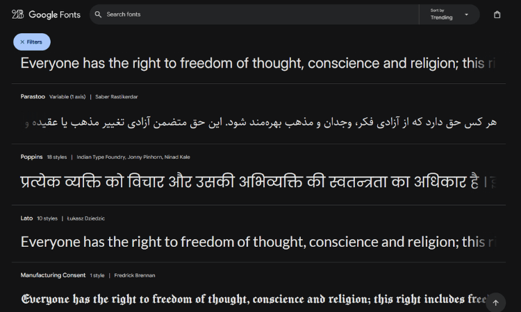 10 Best Free Google Fonts in 2025