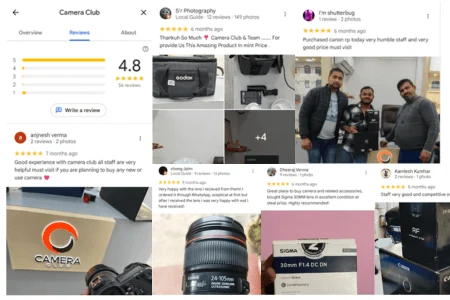CameraClub.in local SEO